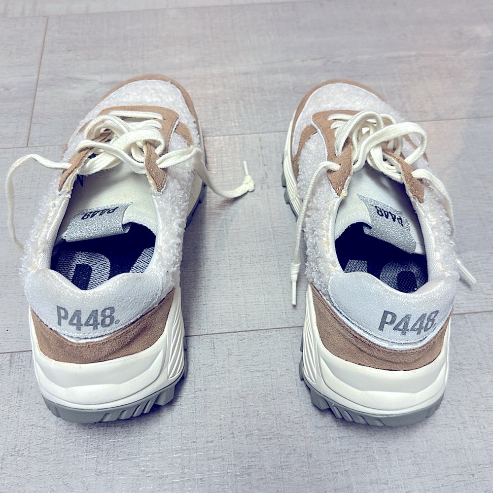 P448 Women's Jackson Sherpa Suede Fashion Sneaker size 39 (8.5/9) - worn once - Picture 3 of 5